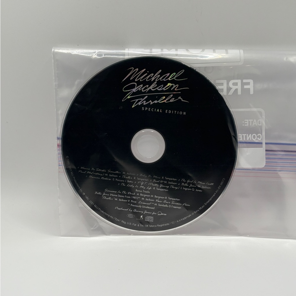 Thriller [Special Edition] [Remaster] by Michael Jackson (CD) Tested